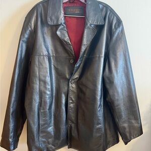 Rogue Black Leather Shirt Jacket for Men